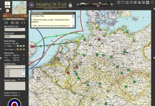 E' ora di scegliere il bersaglio e la rotta del raid. Una bella finta su Wilhelmshaven magari ingannerà la Luftwaffe.