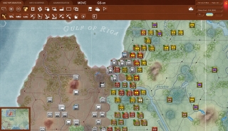 L’orda sovietica è sul punto di liberare Riga nello scenario Retreat from Leningrad.