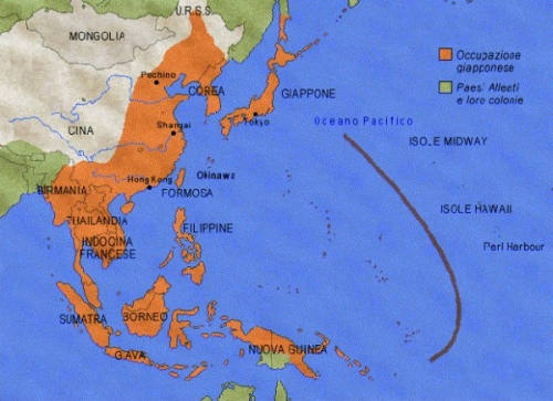 Massima espansione Giapponese nel Pacifico