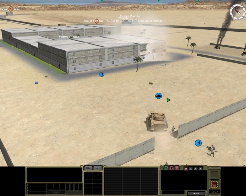 In questo screen, scattato durante un'altra missione, si vede una squadra americana che ha aperto un varco in un muro con una carica sagomata. Utile e realistico.
