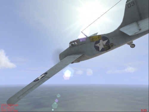 Un F4F in volo radente