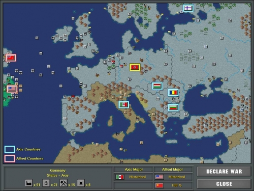 L'intera Europa sotto il dominio delle potenze dell'Asse