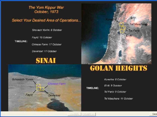 Teatri di guerra e operazioni per la guerra dello Yom Kippur